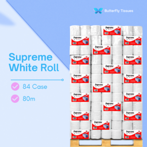 Supreme White Rolls 2-Ply | 80m | 84 Case